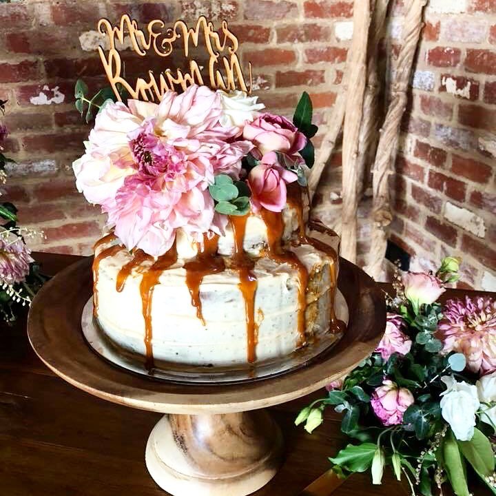 Boho wedding cake