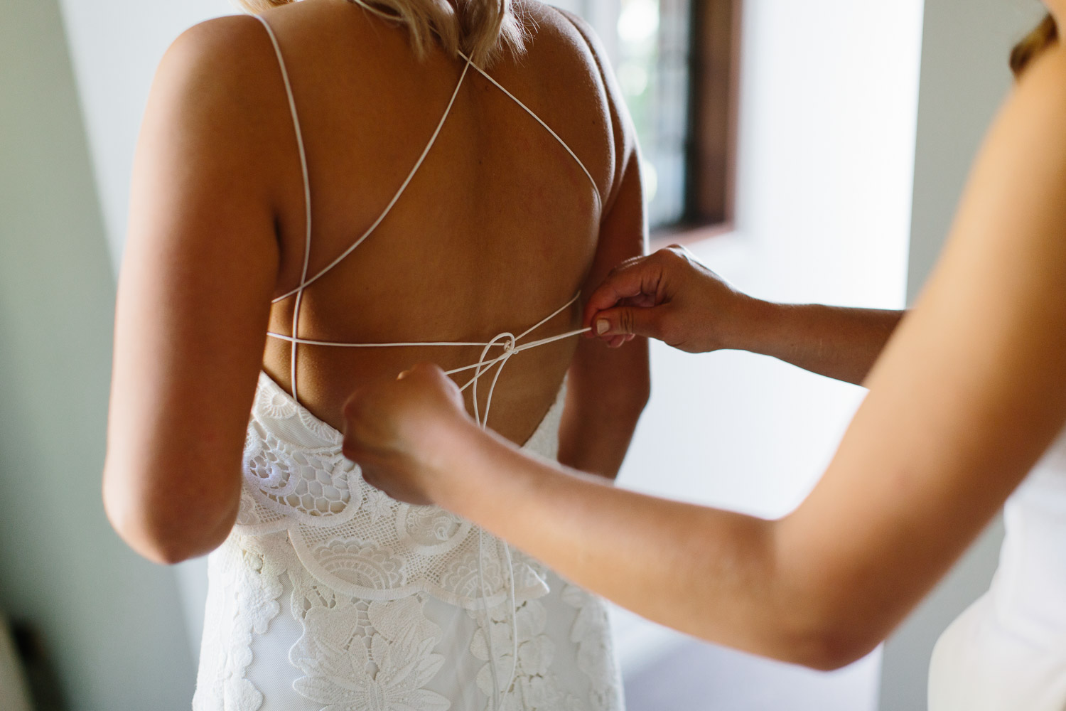 Sexy back wedding dress
