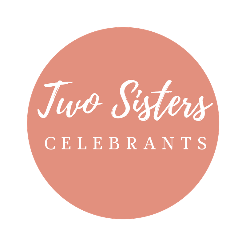 Two Sisters Celebrants logo round on transparent background